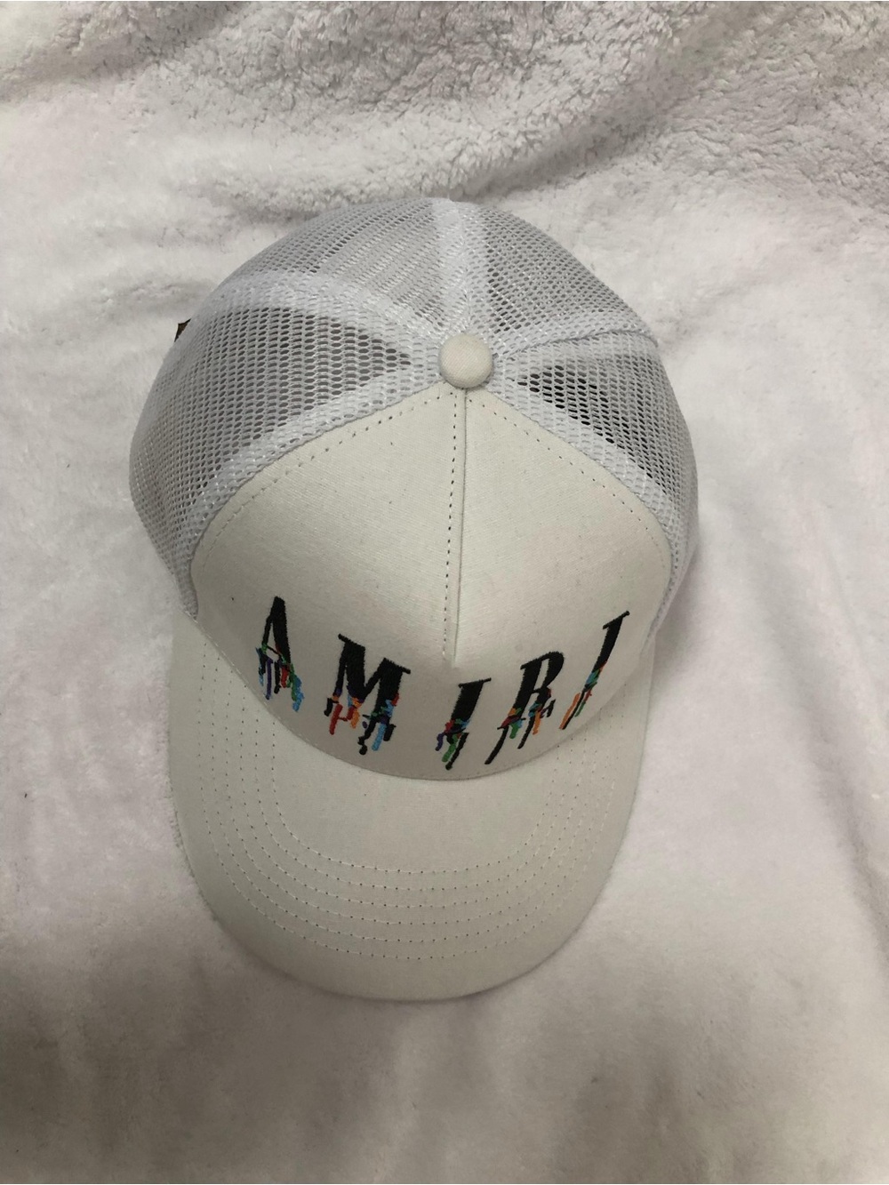 AMIRI Classic Embroidered Label baseball cap Trucker Hat - Picture 5 of 13
